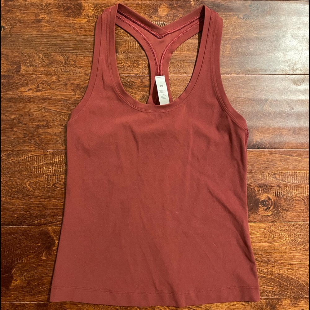 Lululemon Cool racer back tank top in mulled wine